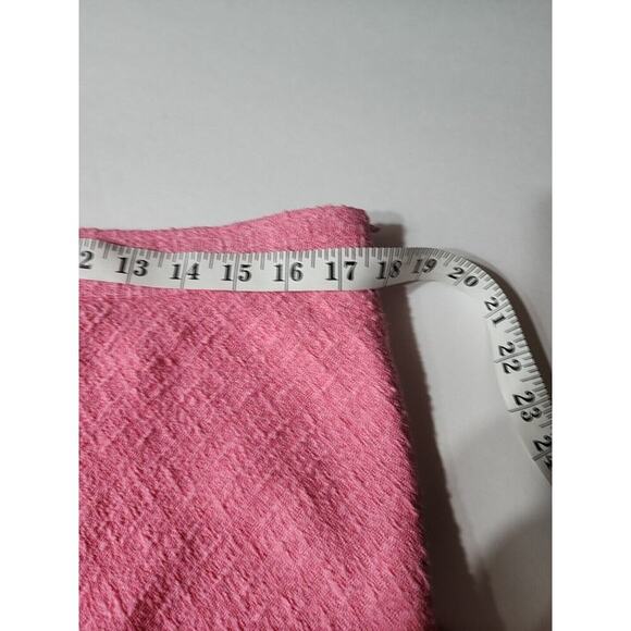 ZARA Barbie Pink Maxi Textured Flared Hem Tweed Skirt Blogger Fav Size XXL - Picture 5 of 9